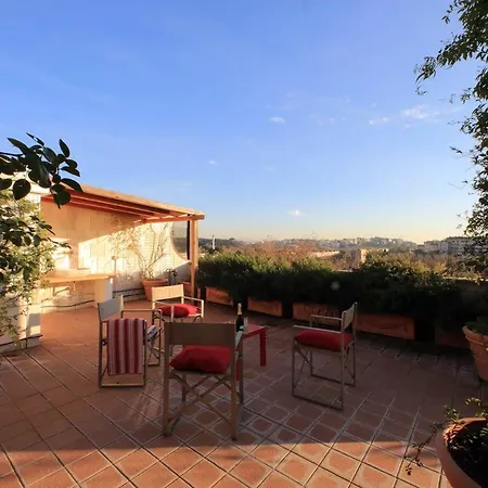 Beautiful Loft In Ponte Milvio With Terrace Apartmán