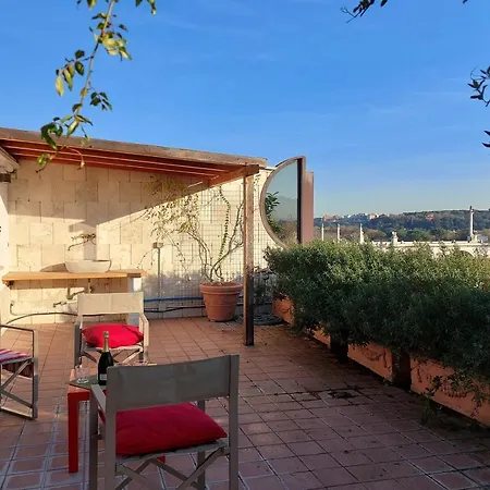 Beautiful Loft In Ponte Milvio With Terrace Apartment